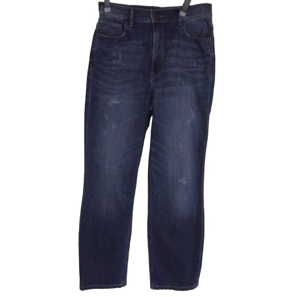 Express Size 0 x 26" High Waist Cropped Distressed Jeans
